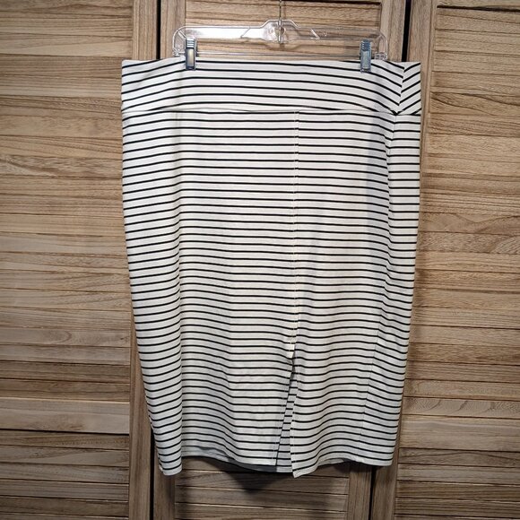 Worthington Striped Black and White Skirt Size XLT - Picture 1 of 6